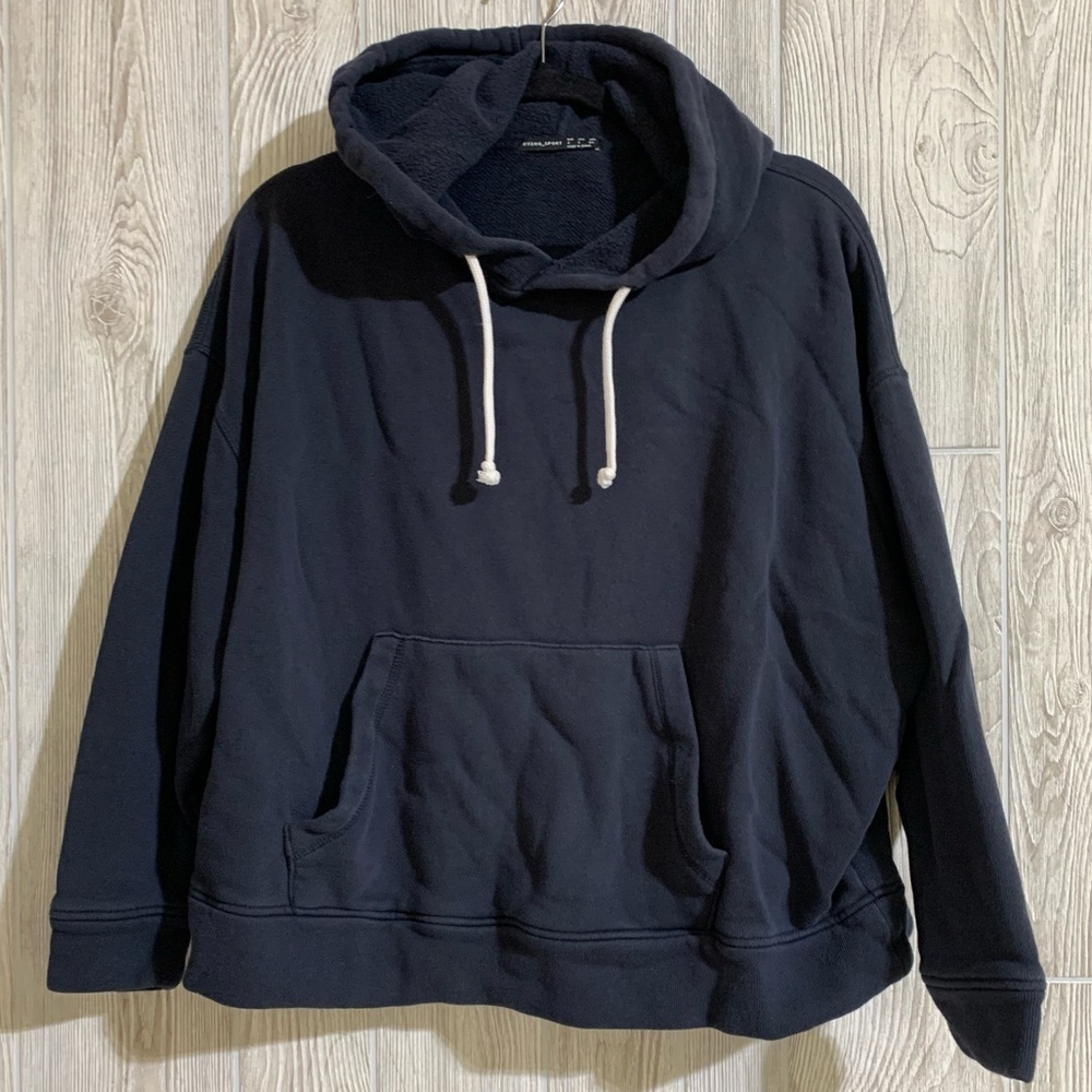 Oysho Sport Navy Blue Hooded Sweatshirt S